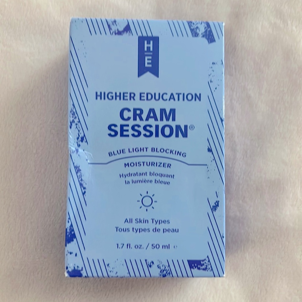 BNIB Higher Education Skincare CRAM SESSION Moisturizer 1.7oz/50mL